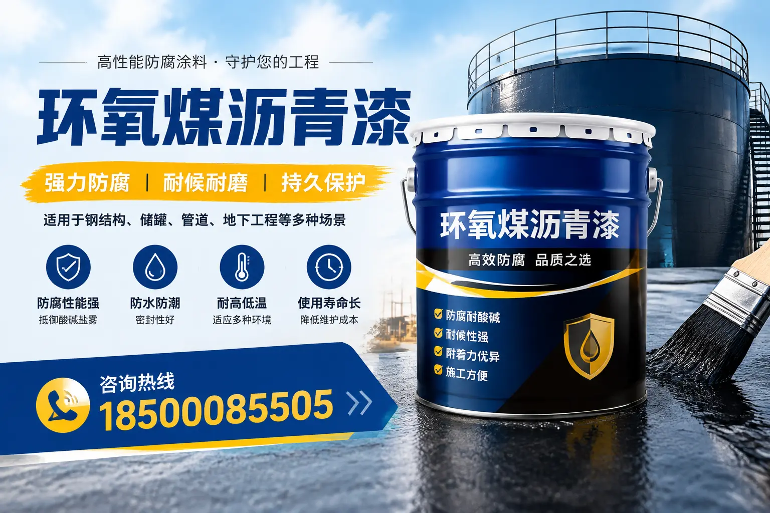 环氧煤沥青漆在工业中的应用,晋城企业的选择